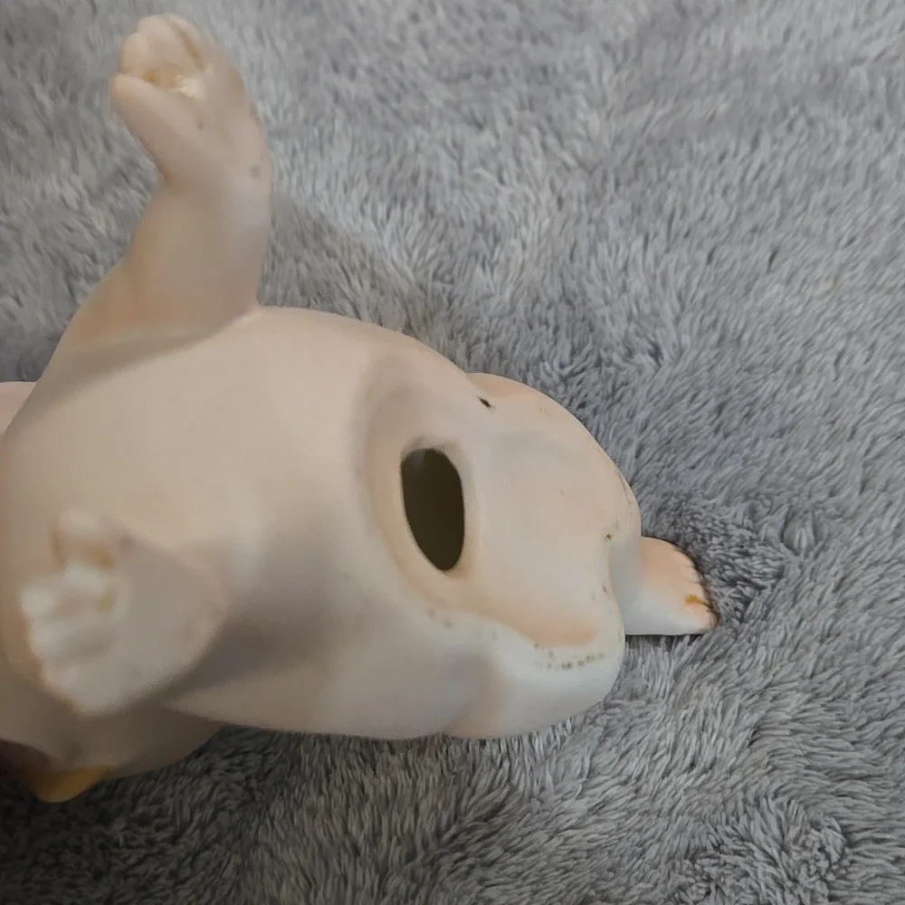 Vintage Lefton Kewpie Bisque Porcelain 1960s Japan 4x3 Kewpie Crawling - Picture 6 of 6